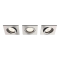 Philips 50393/17/P0 - SET 3x LED Dimmable recessed light SHELLBARK Warm Glow 1xLED/4,5W/230V 2200-2700K