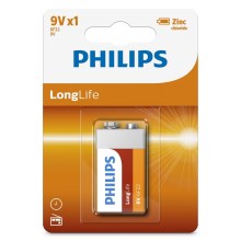 Philips 6F22L1B/10 - Zinc chloride battery 6F22 LONGLIFE 9V