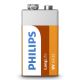 Philips 6F22L1B/10 - Zinc chloride battery 6F22 LONGLIFE 9V