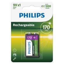 Philips 9VB1A17/10 - Rechargeable battery MULTILIFE NiMH/9V/170 mAh