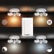 Philips - LED Dimmable bathroom light Hue ADORE 3xGU10/5W/230V IP44 + remote control