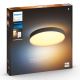 Philips - LED Dimmable ceiling light Hue LED/48W/230V 2200-6500K d. 551 mm black + remote control