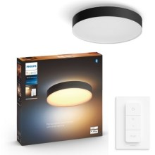Philips - LED Dimmable ceiling light Hue LED/33,5W/230V 2200-6500K d. 425 mm black + remote control