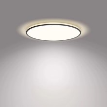 Philips - LED Dimmable ceiling light SCENE SWITCH LED/36W/230V d. 50 cm 4000K black