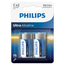 Philips LR14E2B/10 - 2 pcs Alkaine battery C ULTRA ALKALINE 1,5V