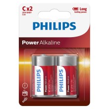 Philips LR14P2B/10 - 2 pcs Alkaline battery C POWER ALKALINE 1,5V