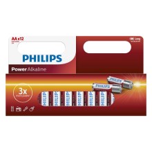 Philips LR6P12W/10 - 12 pcs Alkaline battery AA POWER ALKALINE 1,5V