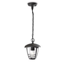 Philips - Outdoor pendant chandelier 1xE27/60W/230V black IP44