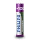 Philips R03B4RTU10/10 - 4 pcs Rechargeable battery AAA MULTILIFE NiMH/1,2V/1000 mAh