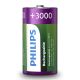 Philips R14B2A300/10 - 2 pcs Rechargeable batteries C MULTILIFE NiMH/1,2V/3000 mAh