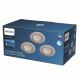 Philips - SET 3x LED Dimming recessed light LED/5,5W/230V 2700K
