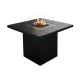 Planika - Outdoor gas fireplace 79,7x90 cm 10kW black + protective cover