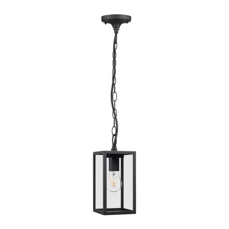 Prezent 65303 - Outdoor chandelier LOARA 1xE27/60W/230V IP54 black