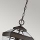 Quoizel - Outdoor chandelier on a chain RAVINE 1xE27/60W/230V IP23 brown