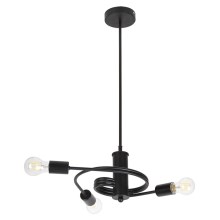 Rabalux 2097 - Attached chandelier CARLY 3xE27/15W/230V black