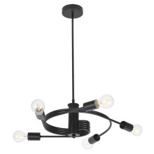 Rabalux 2098 - Attached chandelier CARLY 5xE27/15W/230V black
