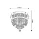 Rabalux - Crystal surface-mounted chandelier LED/20W/230V + 3xE14/40W