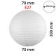 Rabalux - Shade white E27 diameter 30 cm