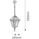 Rabalux - Outdoor chandelier 1xE27/60W/230V IP44