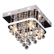 Rabalux - Crystal surface-mounted chandelier LED/23W/230V + 4xE14/40W