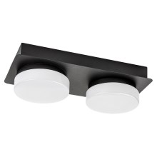 Rabalux - LED Ceiling bathroom light 2xLED/5,5W/230V IP44 black