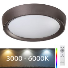 Rabalux - LED RGB Dimmable ceiling light LED/24W/230V 3000-6000K + remote control