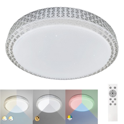 Rabalux - LED RGB Dimmable ceiling light LED/40W/230V 3000-6000K + remote control