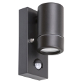 Rabalux - Outdoor wall light with a sensor 1xGU10/10W/230V black IP44