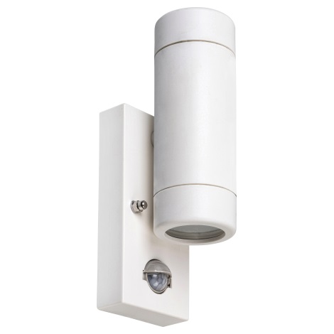 Rabalux - Outdoor wall light with a sensor 2xGU10/10W/230V white IP44