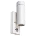 Rabalux - Outdoor wall light with sensor 2xGU10/10W/230V IP44 white