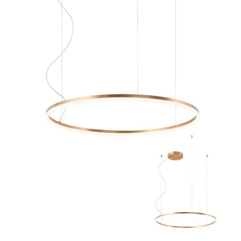 Redo 01-1713 - LED Dimmable chandelier on a chain ORBIT LED/55W/230V bronze