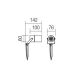 Redo 90183 - Outdoor lamp PIT 1xGU10/35W/230V IP65