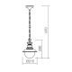 Redo 9046 - Outdoor chandelier on a chain SCOTT 1xE27/42W/230V IP44