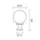 Redo 9774 - Outdoor lamp SFERA 1xE27/42W/230V IP44 25x38 cm brown