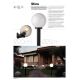 Redo 9777 - Outdoor lamp SFERA 1xE27/42W/230V IP44 25x125 cm white