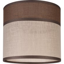 Replacement lampshade ANDREA E27 d. 16 cm brown/beige