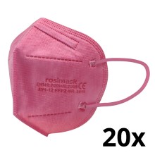 Respirator children's size FFP2 ROSIMASK MR-12 NR pink 20pcs