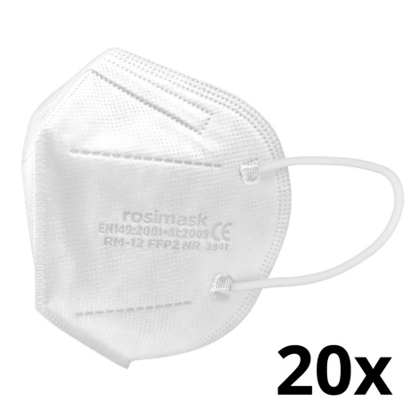 Respirator children's size FFP2 ROSIMASK MR-12 NR white 20pcs