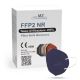 Respirator FFP2 NR CE 0598 dark purple 100pcs