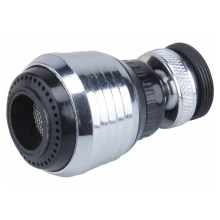 Rotating two-position faucet aerator