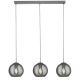 Searchlight - Chandelier on a string PENDANT 3xE27/40W/230V grey