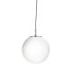 Searchlight - Chandelier on a string ATOM 1xE27/60W/230V white/shiny chrome