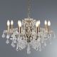 Searchlight - Crystal chandelier on a chain PARIS 8xE14/40W/230V