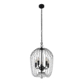 Searchlight - Chandelier on a chain SHOWER 5xE14/60W/230V black