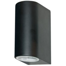 Searchlight - Outdoor wall light LEDO 2xGU10/6W/230V IP44 black