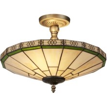 Searchlight - Tiffany surface-mounted chandelier NEW YORK 2xE14/40W/230V