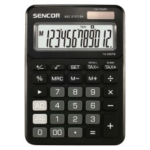 Sencor - Table calculator 1xLR44 black