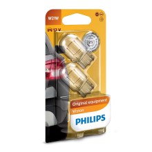 SET 2x Car bulb Philips VISION 12065B2 W21W W3x16d/21W/12V