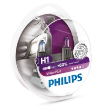 SET 2x Car bulb Philips VISION PLUS 12258VPS2 H1 P14,5s/55W/12V 3250K