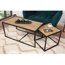 SET 2x Coffee table ATLANTIS brown/black